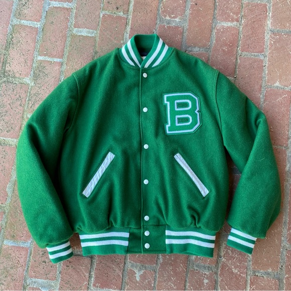Holloway Other - SOLD Vintage 90s Wool Letterman Varsity Bomber Jacket ‘B’